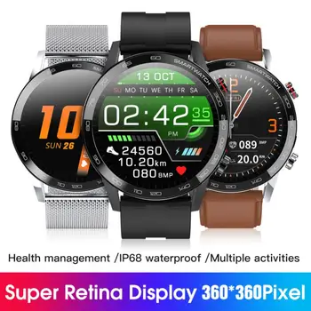 

L16 Smart Watch Men ECG PPG Smart Watch IP68 Bluetooth Music Control Blood Pressure Heart Rate Fitness Bracelet Smart Watches