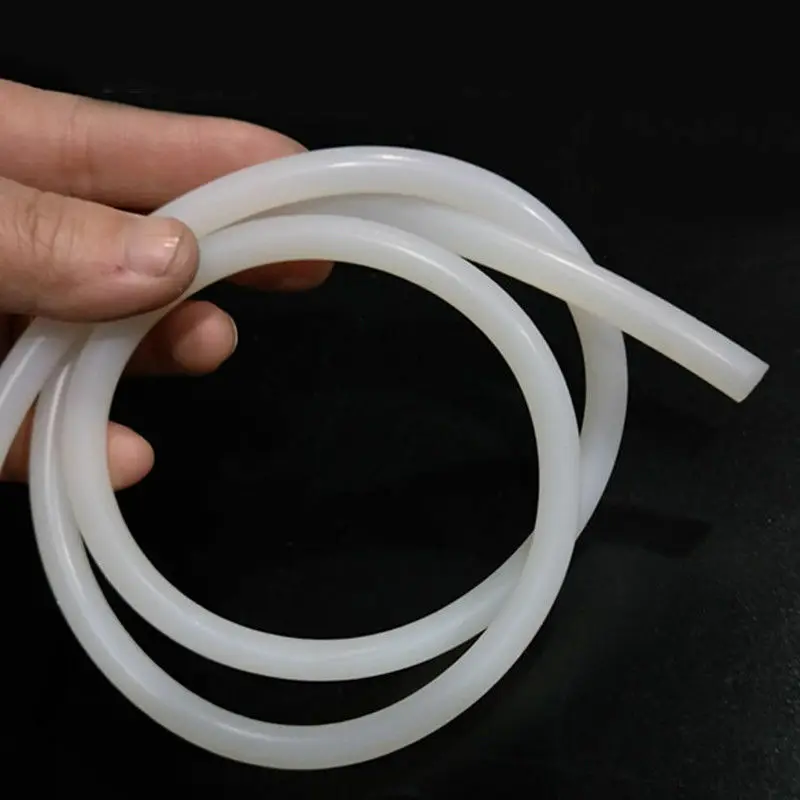 Solid Silicone Cord Dia 1.5mm 2mm 3mm 6mm 8mm 10mm 16mm White Rubber Gasket Trim Seal Strips O Ring High Temperature Waterproof