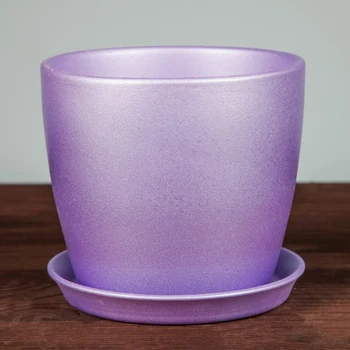 

Flower pot "Autumn", mother of pearl, lilac, 2 L