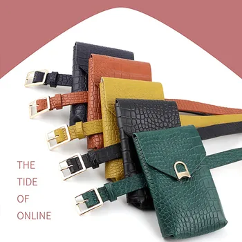 

Waist Packs For Women Square Buckle Belt Bag Simple Detachable Bag Decorative Belt Zipper Fanny Pack Bags Phone поясная сумка