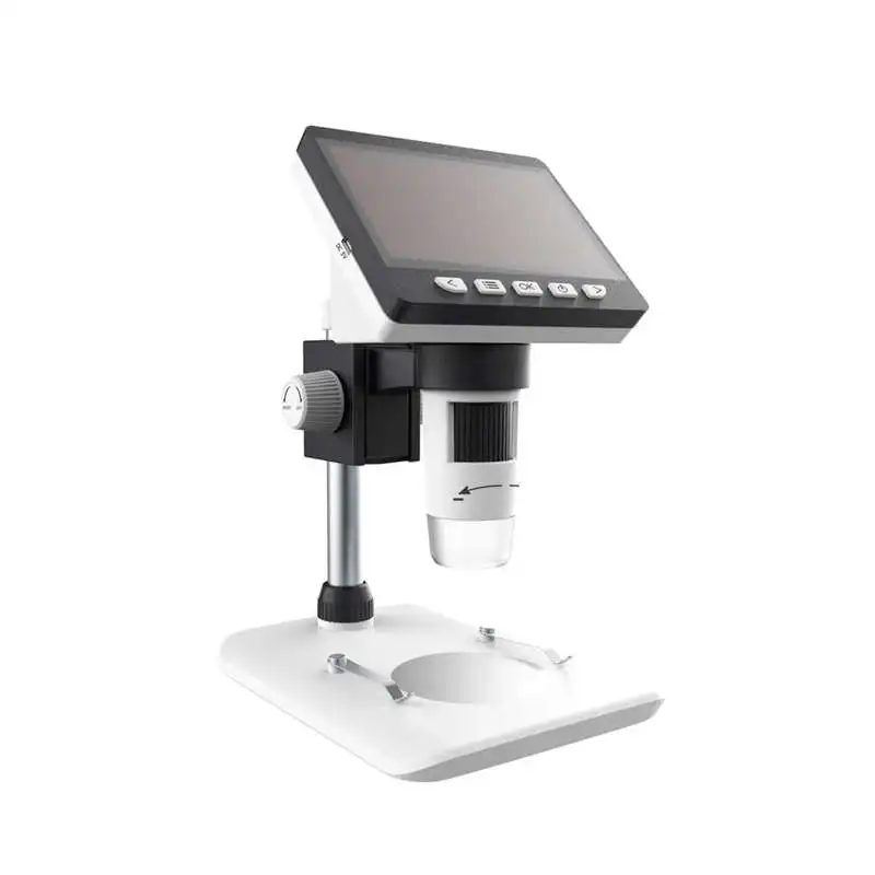 

4.3Inch Portable Electronic Microscope 50X 1080P 1000X With High Brightness 8 Leds Camera For Desktop Lcd Soldering 10 Languag