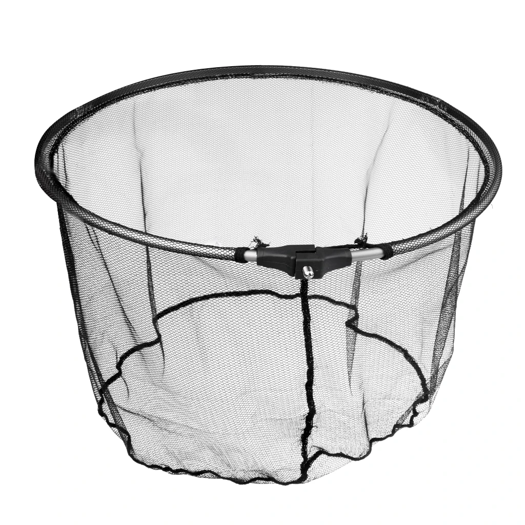 Foldable Fishing Landing Net 3 Section Big Game Carp Net Release Net 35cm/40cm/45cm Fishing Tools