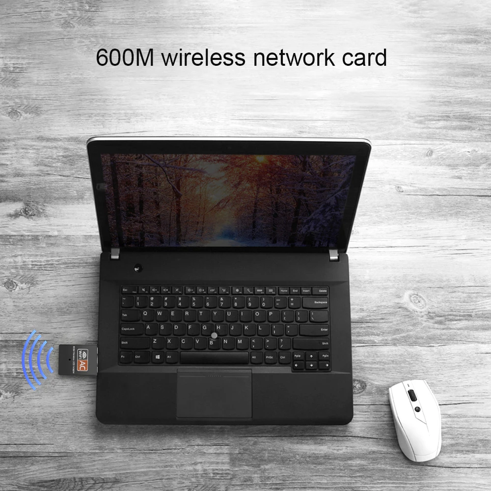 wireless adapter card Kebidu AC 600Mbps USB Wifi Adapter 5/2.4Ghz Dual Band with Antenna Dongle LAN 802.11ac/a/b/g/n for Windows XP Win 7 10 Mac Vista wifi card for pc