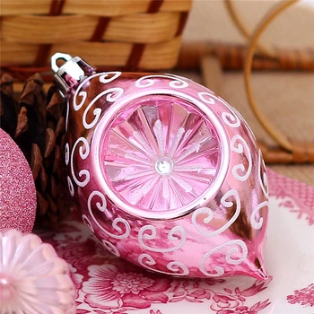 

Christmas Tree Pendant Decorative Ball Sequined Santa Star Flower Crafts Creative Home Decoration DIY Holiday Props