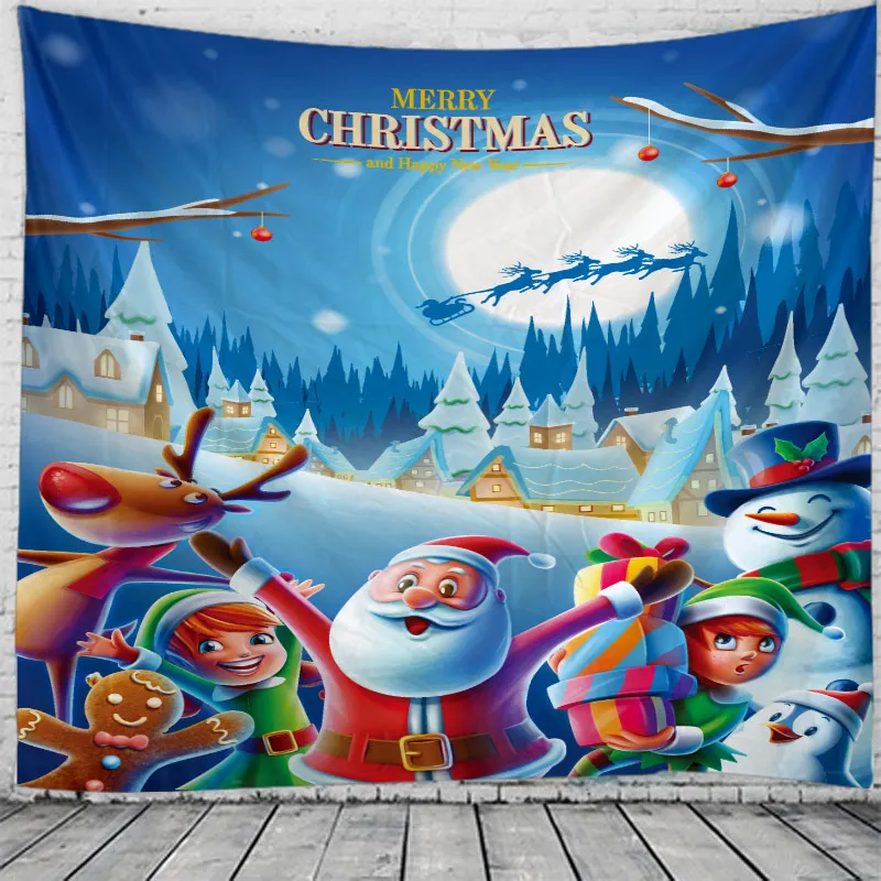 

Tapestry Wall Hanging Bed Spread Beach Towel Table Cloth Yoga Mat MERRY CHRISTMAS large size