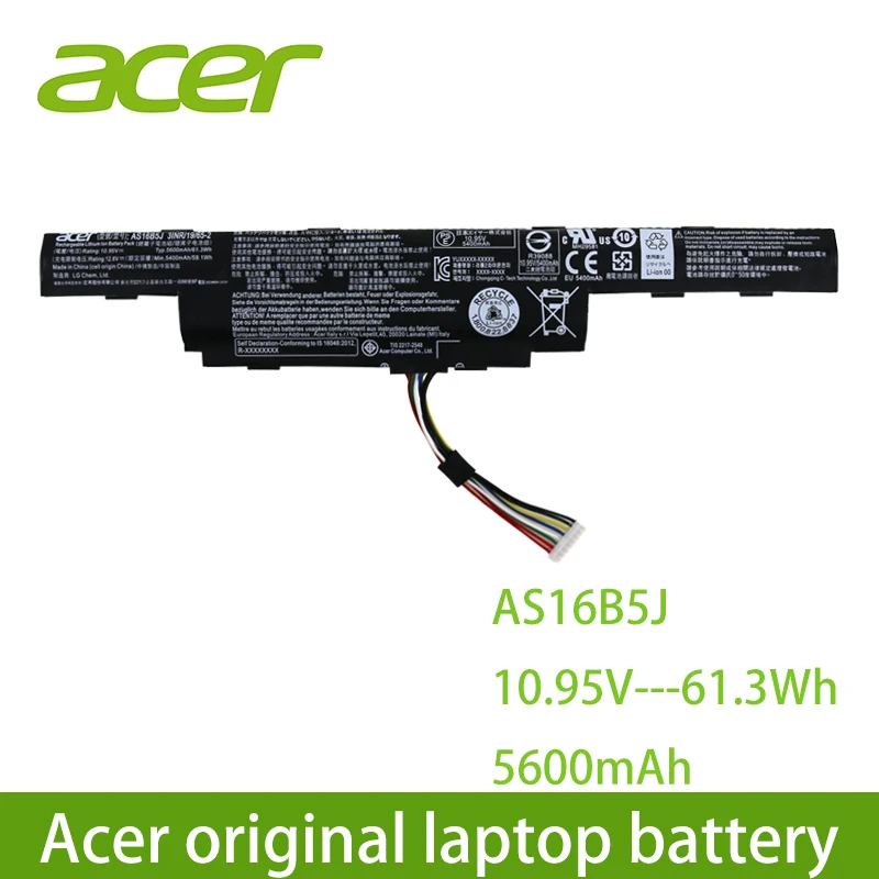 Оригинальный аккумулятор для ноутбука acer AS16B5J AS16B8J Aspire E5-575G-53VG 3ICR19/66-2 | Компьютеры