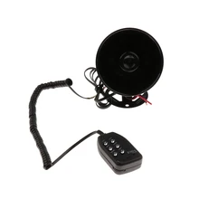 Простая установка безопасности автомобиля 12V рога 6 звуковая сирена Мегафоны Динамик MIC 50W