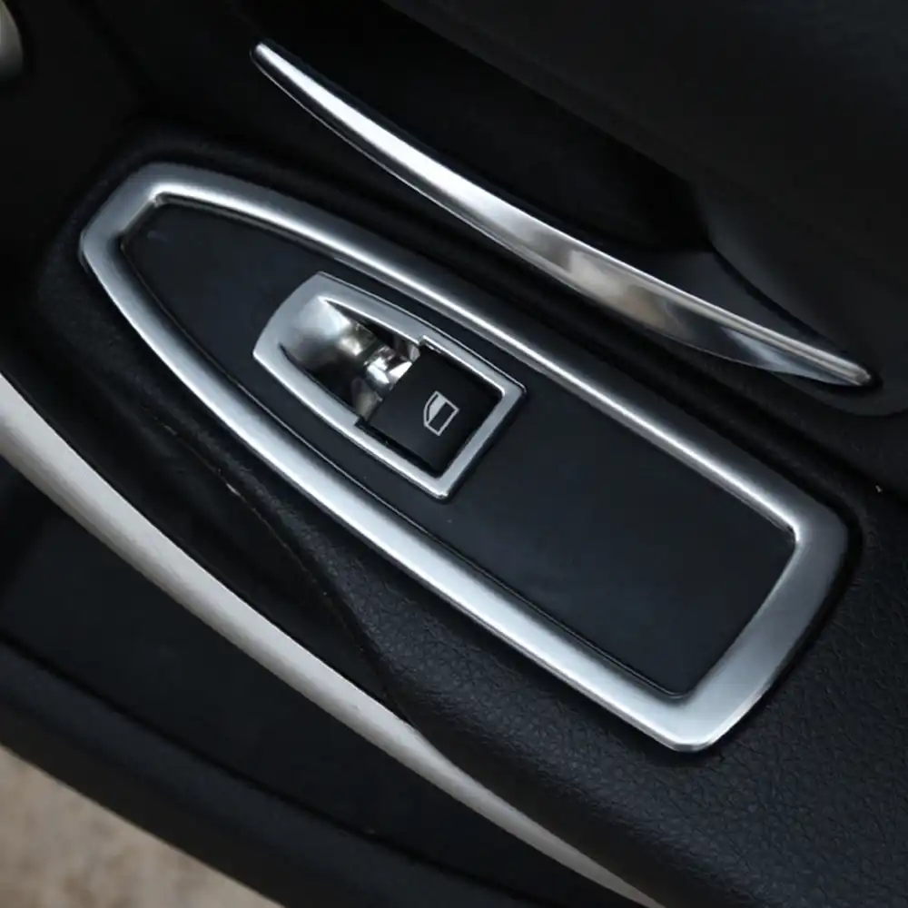 Matt Chrome Door Window Switch panel cover trim BMW F36 4 Series Gran Coupe 2015