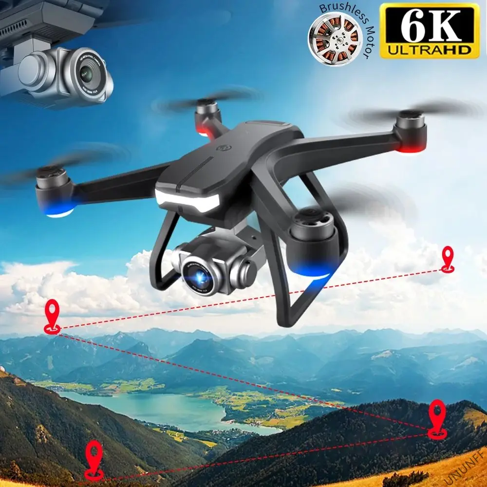 Новинка F11 PRO GPS Дрон 4K 6K двойная HD-камера Профессиональная фотосъемка для