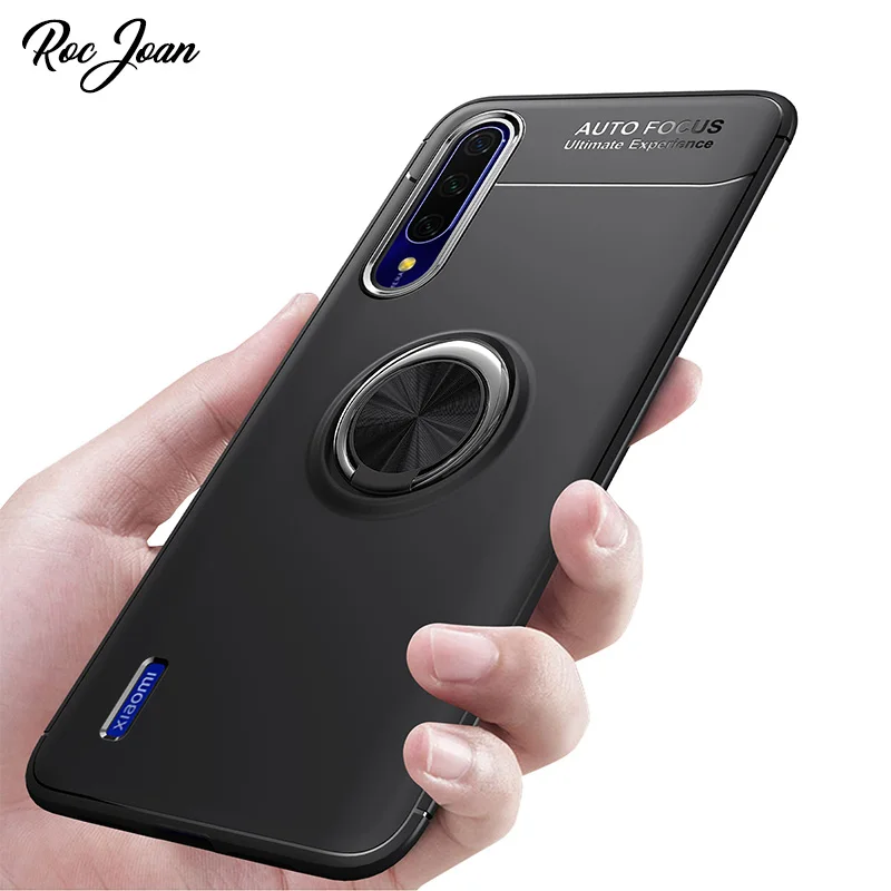 Finger Ring Holder Phone Case for Xiaomi Mi CC9 CC9E 9 SE 8 Pro A3 Lite A2 A1 Max 3 Mix 2S Soft TPU 2 in 1 Anti Shock Back Cover |