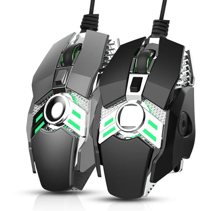 Проводная игровая мышь 6400 dpi 7Key программируемые геймерские мыши с подсветкой для ноутбуков PC H-best