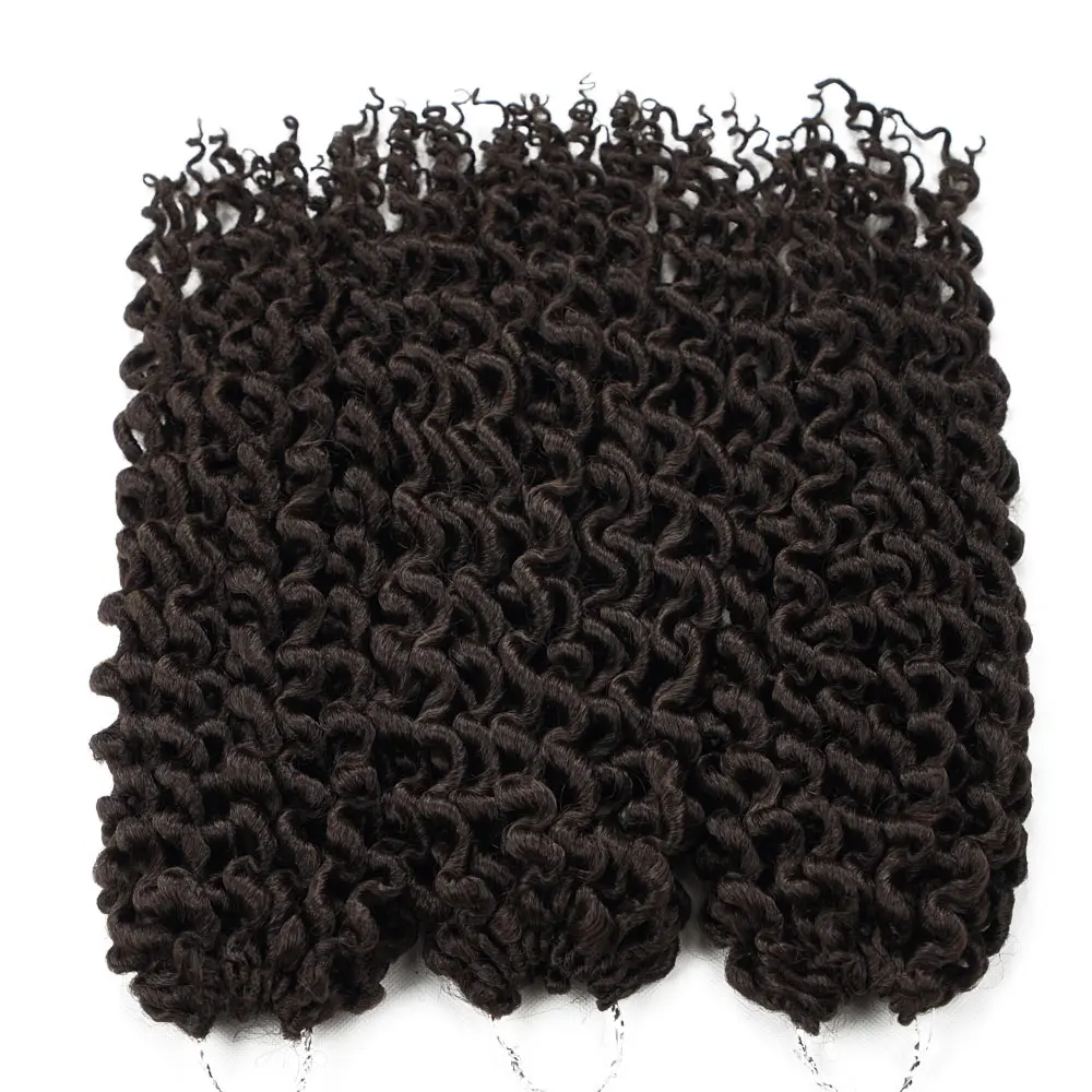 Silky Strands Goddess Locs Crochet Hair Extensions Fiber Braids Synthetic Baiding Bulk Black Brown 16inch |