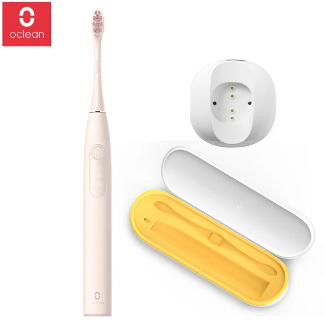pink with box Глобальная версия Oclean Z1 PK Oclean sonic электрическая зубная щетка для взрослых IPX7 Водонепроницаемая ультра звуковая автоматическая щетка для быстрой зарядки - Цвет: pink with box