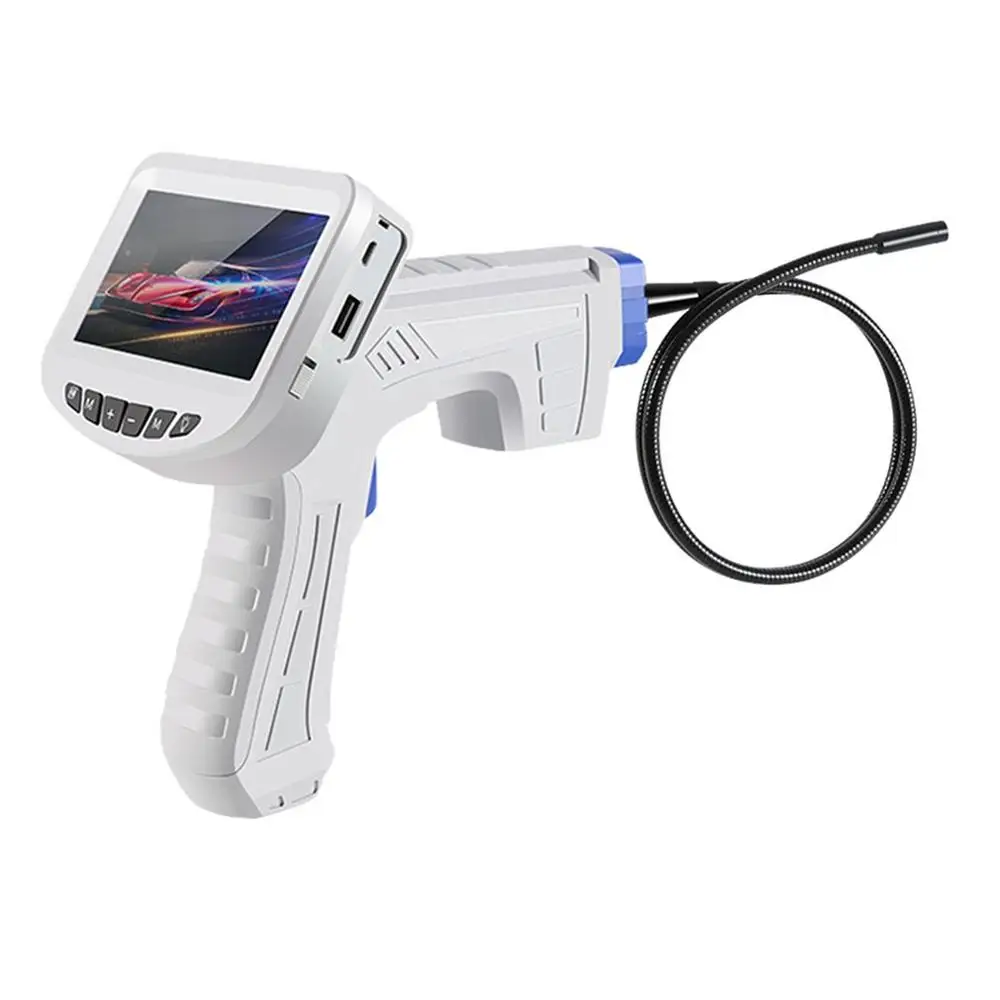4.3inch LCD Industrial Endoscope 8mm HD Micro Video Inspection Camera For Auto Repair Tool Snake Hard Handheld Endoscope