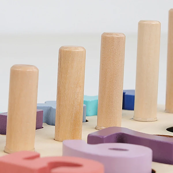 Дошкольная деревянная игрушка счетная геометрическая форма познавательный, на поиск соответствия раннее развитие ребенка Обучающие приспособления детские игрушки для математики#1