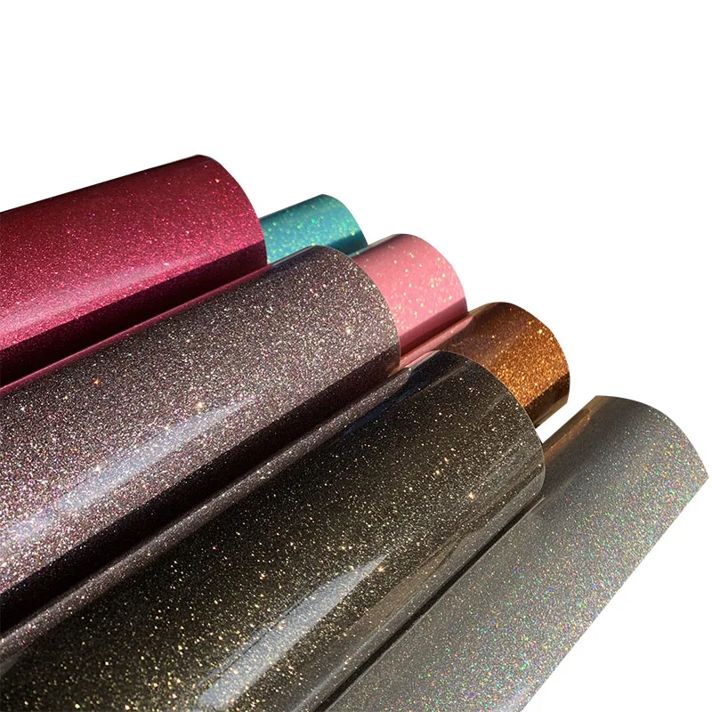 

Free Shipping DISCOUNT 1 Sheet Of 20cmx25cm Glitter Vinyl For Heat Transfer Heat Press Cutting Plotter