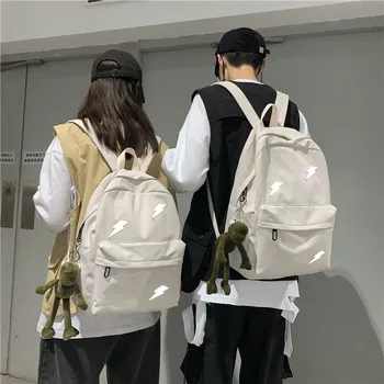 

The new 2020 college style student all-match large-capacity school bag backpack reflective tooling bag fashion backpack trend