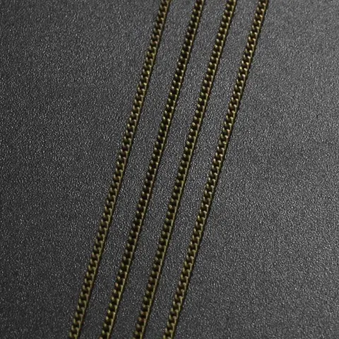 10m/lot Gold Rhodium Metal Plated Necklace Chains For DIY Brass Bulk Necklace Chain Jewelry Making Materials Handmade