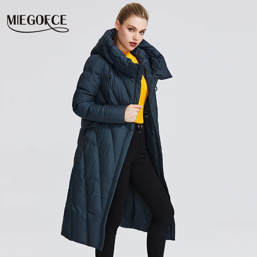 Goede Miegofce 2019 Nieuwe Collectie Vrouwen Jas Met Een Slip Winddicht Kraag Vrouwen Parka Zeer Stijlvolle Vrouwen Winter Jas