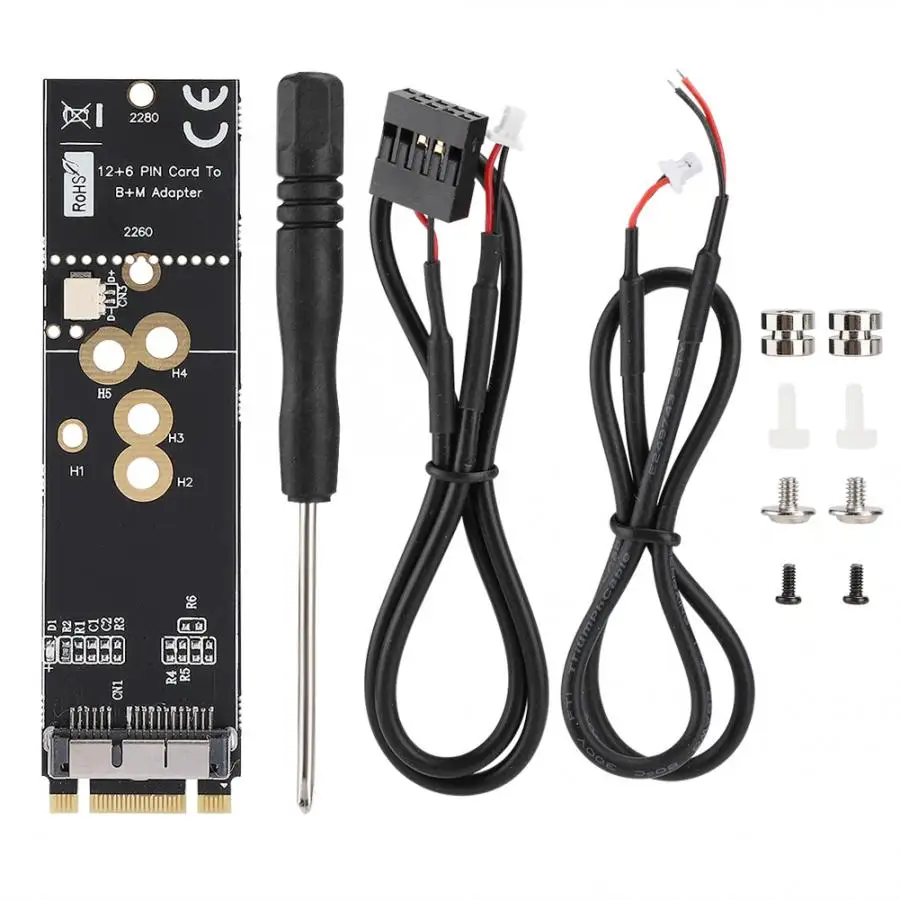 BCM94360CD/43602CS Беспроводной сетевая карта для M.2 NVME SSD адаптер для настольного компьютера NGFF ключ B+ M
