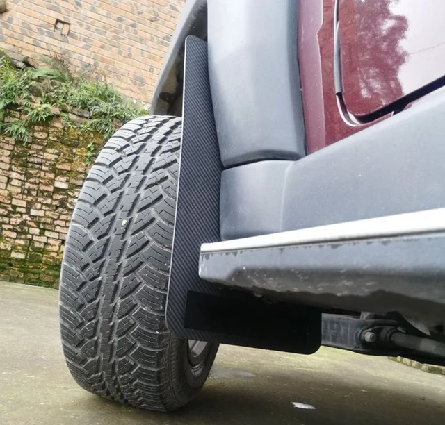 4 Paraspruzzi Universali Per Auto SUV E Pick-up - Nero, Facili Da Installare Senza Forare