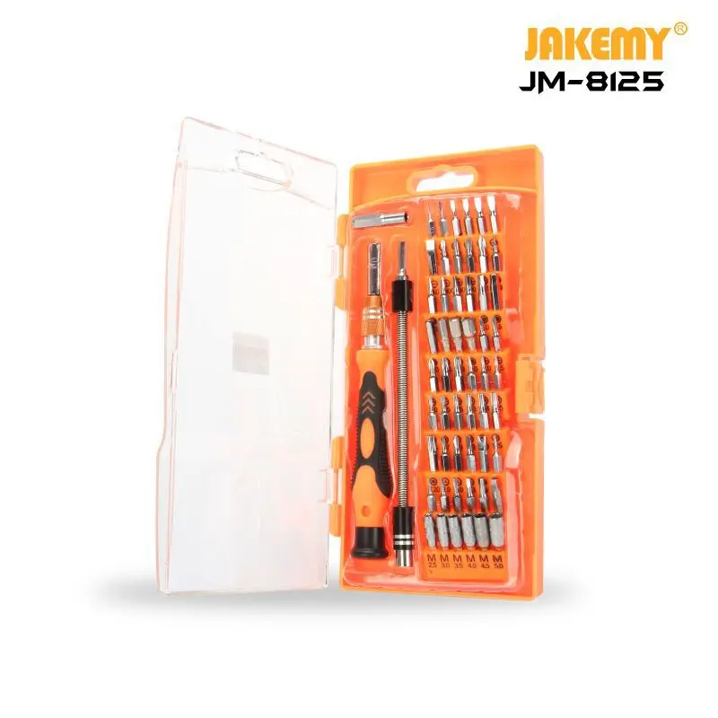 JAKEMY JM-8125 Набор отверток инструмент для ремонта телефонов 58 в 1 мульти-набор наконечников ремонт телефонов инструменты ifixit разборка ремонт