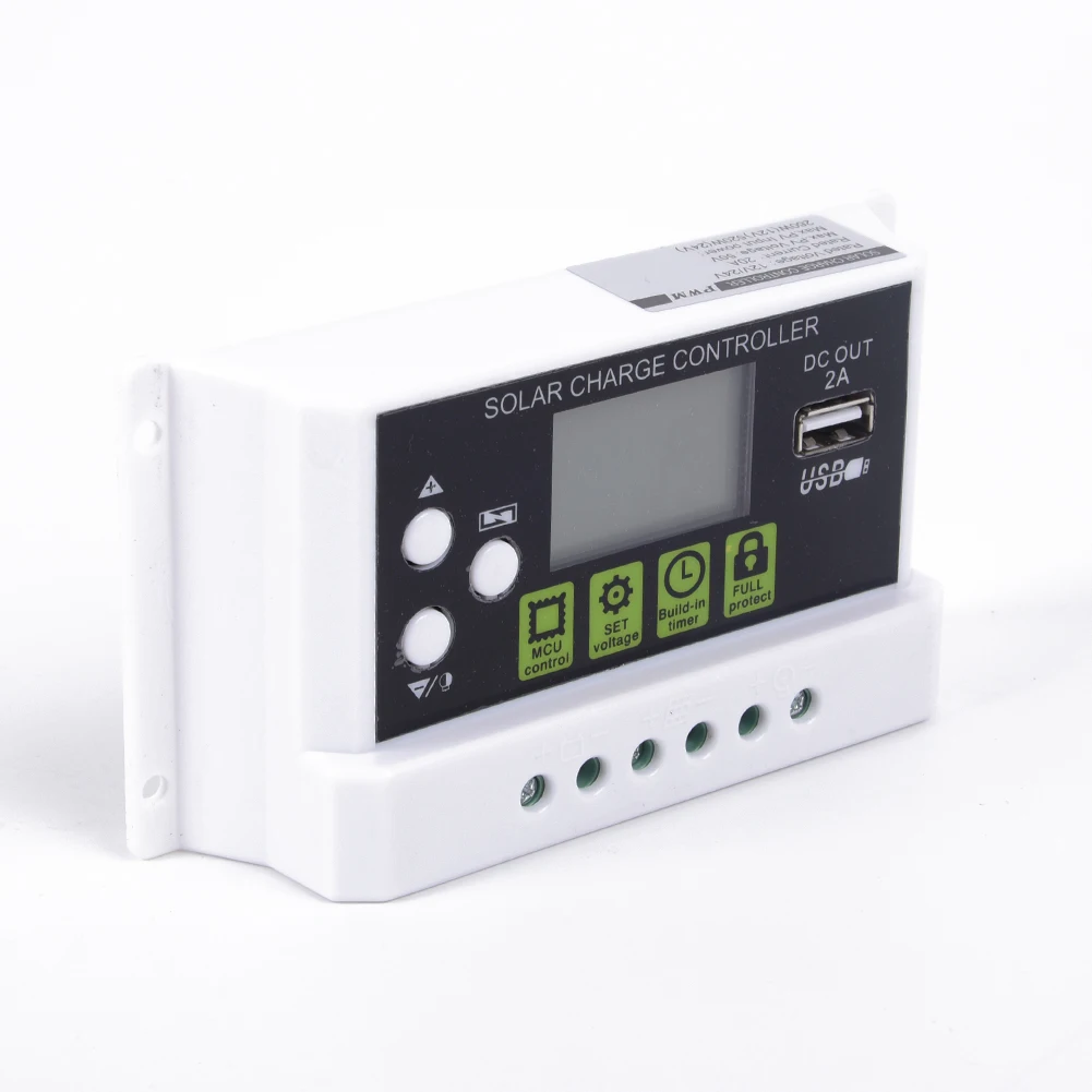 

DC 12V/24V 20A Solar Panel Charge Controller Li-ion & Lead Acid Battery Change