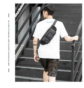 

Men Casual Fanny Pack Water Resistant Large Capacity Chest Sling Bag Hip Bum Pack for Running Walking Hiking Cool