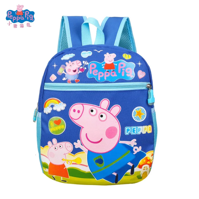 9 Детская Повседневная сумка PEPPA PIG, рисунок из мультфильма Джордж Пегги, рюкзак для детского сада, для мальчиков и девочек, парусиновая сумка с принтом, игрушка в подарок - Цвет: 9