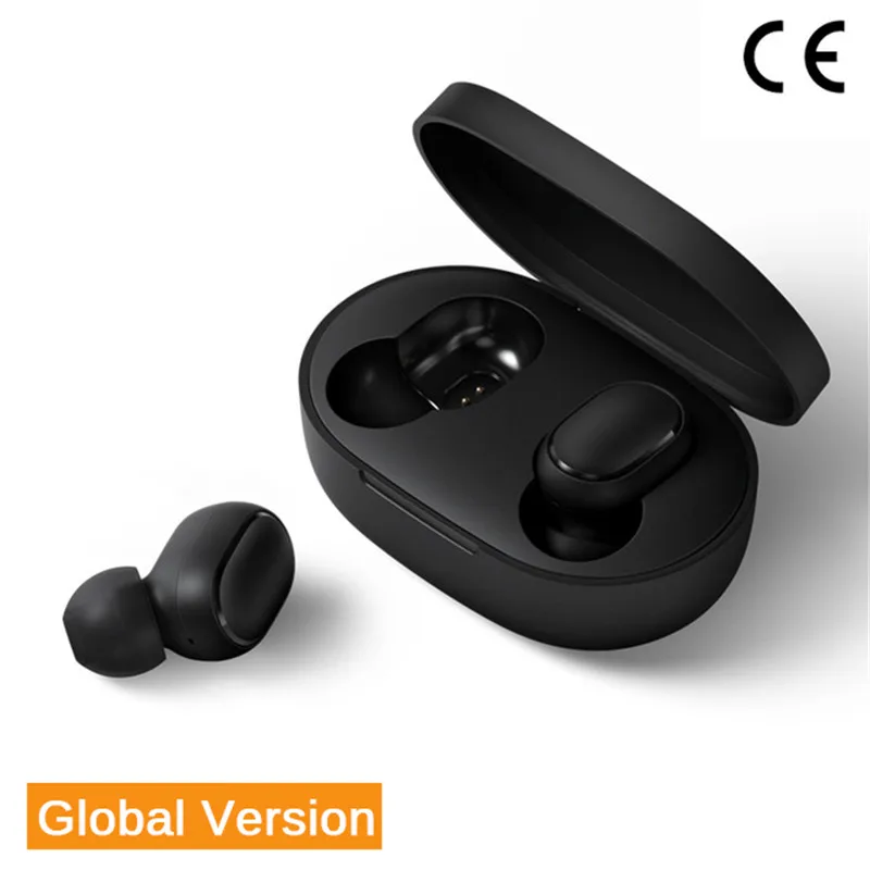 Global Version Оригинальные наушники Xiaomi Redmi Airdots, беспроводные наушники Xiaomi, голосовое управление, Bluetooth 5,0, шумоподавление, управление краном - Цвет: Global Version