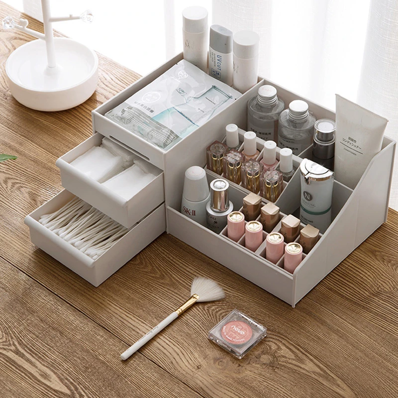  Plastic Makeup Organizer Multi-purpose Storage Box Jewelry Container Make Up Case Box Make up organ