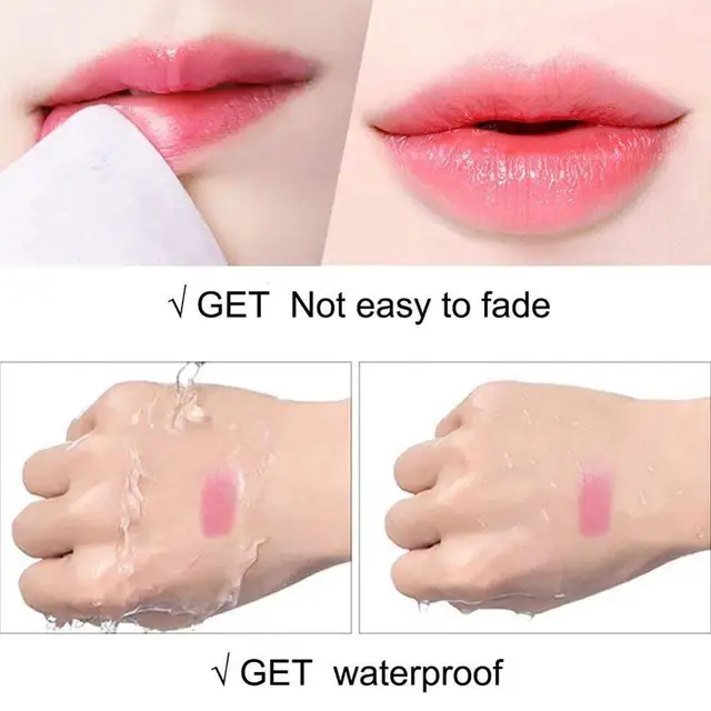 1Pcs TEAYASON Portable Aloe Vera Lip Balm Moisturizing Color Long Lipstick Tubes Lipstick Lipstick Lasting Changing