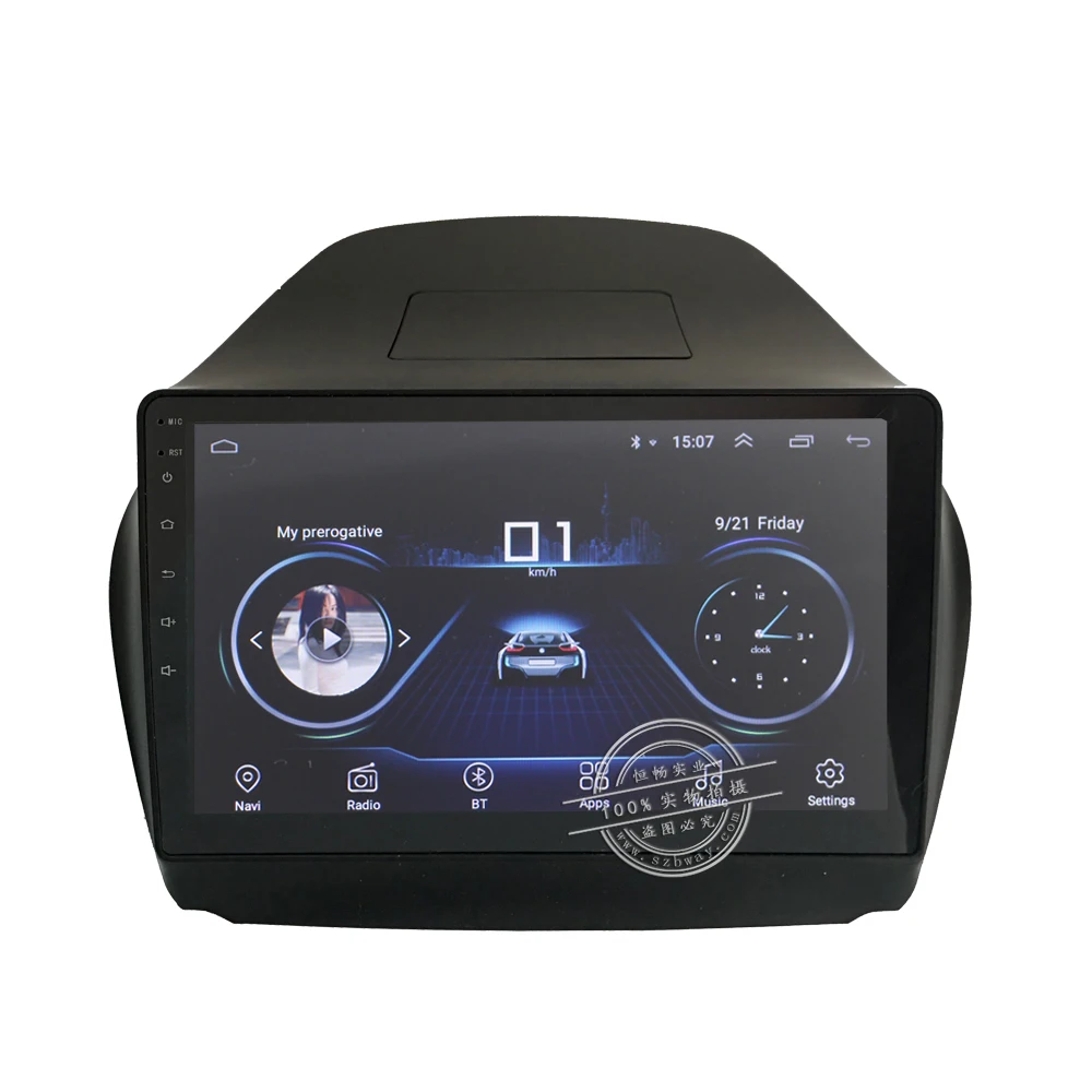 Автомобильный радиоприемник HANG XIAN 10 дюймов четырехъядерный Android 8 1 для HYUNDAI IX35 Tucson
