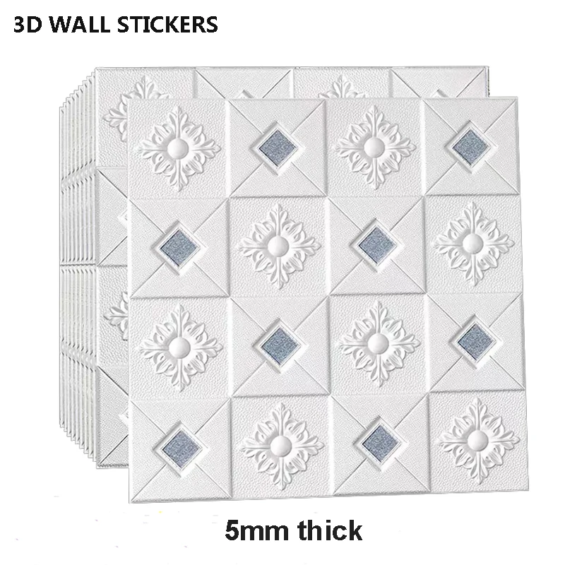 1pcs 3D DIY Ceiling Brick Wall Stickers for Home Living Room Roof PE Foam Wallpaper Panels TV background Decal home Decor | Дом и сад