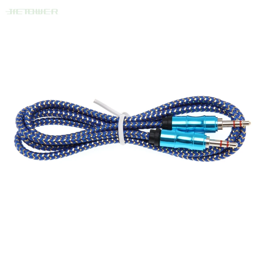 Bamboo Tube Style 3 5mm Male To Male AUX Cable for IPhone 6 6S Car MP4 Headphone Speaker AUX Cable 3 5 MM Audio Cable 50pcs