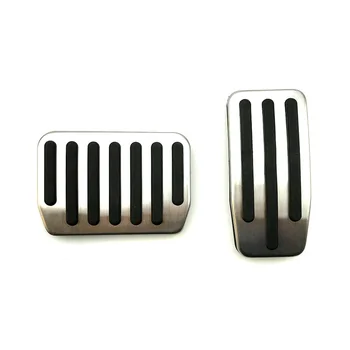 

2 Pcs Non-Slip Performance Aluminium alloy Accelerator Foot Rest Modified Pedal Pads Kit for Tesla Model 3 Brake Replacement