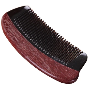 

Horn Wood Comb Handmade Natural Wooden Comb Anti-Static New Design