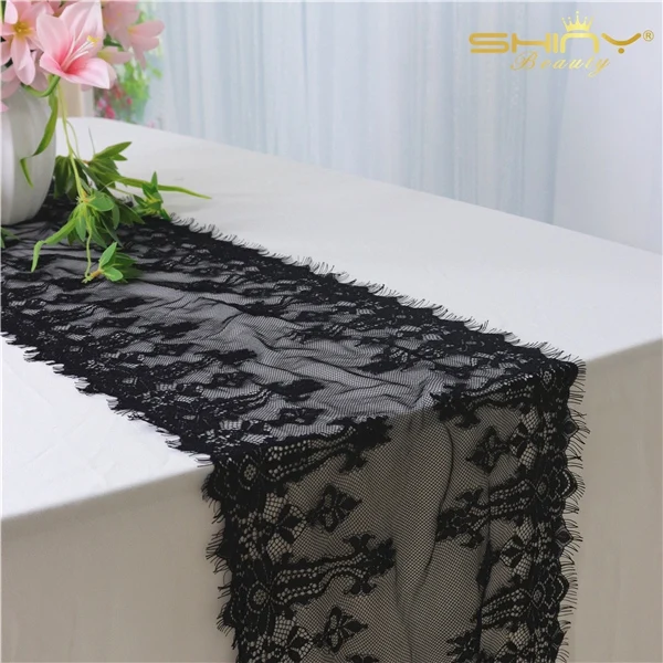 LTR013 Белый кружевной настольный бегун Boho обеденный стол бегун s эластичность бегун для стола кружева дома и Textiles-M190827 - Цвет: LTR013
