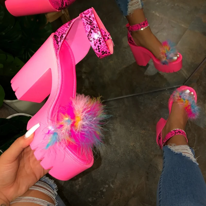 

HEFLASHOR 2020 Summer Thick Bottom Platform Sandals for Women Thick With Sandals Wedges Shoes For Woman Femme High Heels Shoes