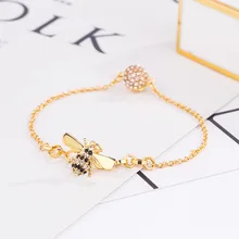 Невидимый браслет с магнитной застежкой в виде пчелы, новинка, ювелирное изделие в виде насекомых, подарок на день рождения, День святого Валентина