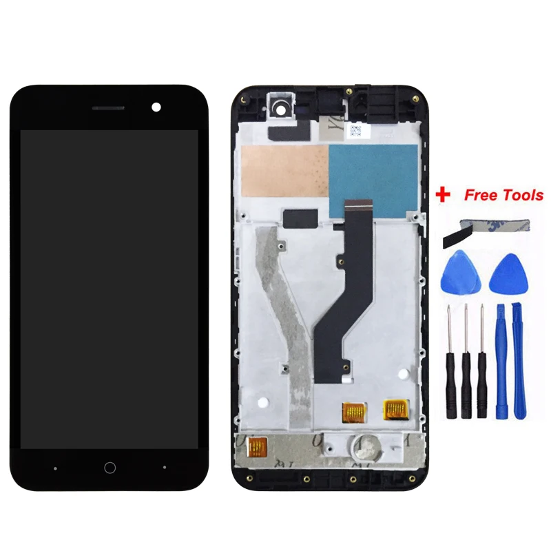 

For ZTE Blade A520 LCD Display and Touch Screen Digitizer Assembly With Frame Repair Parts 5 Inch Accessories+Tools +Adhesive