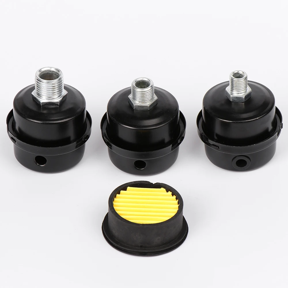 Metal Aire Compresor Admisi/ón Filtro Silenciador Silenciador 3//8BSP 16mm Rosca