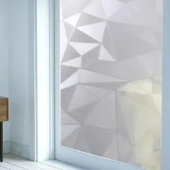 

45x100cm/90x100cm PVC Frosted Window Film 3D Electrostatic Glass Film UV Protection For Home Office Privacy Scrubs Frost No Glue