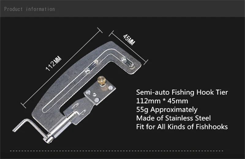 NEW Semi Automatic Fishing Hook Tier Double-headed Needle Fishing Line Knotter Fishhook Tie Device Fishing Tools (16)