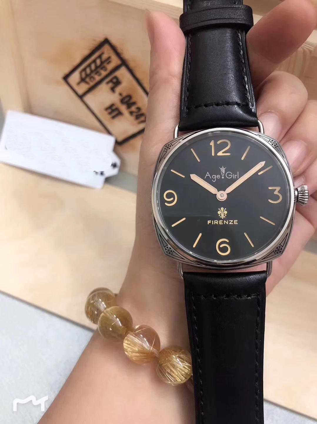 

Luxury Brand New Men Automatic Mechanical Sapphire Stainless Steel Watches Engrave Pattern Black Leather Luminous limited Watch