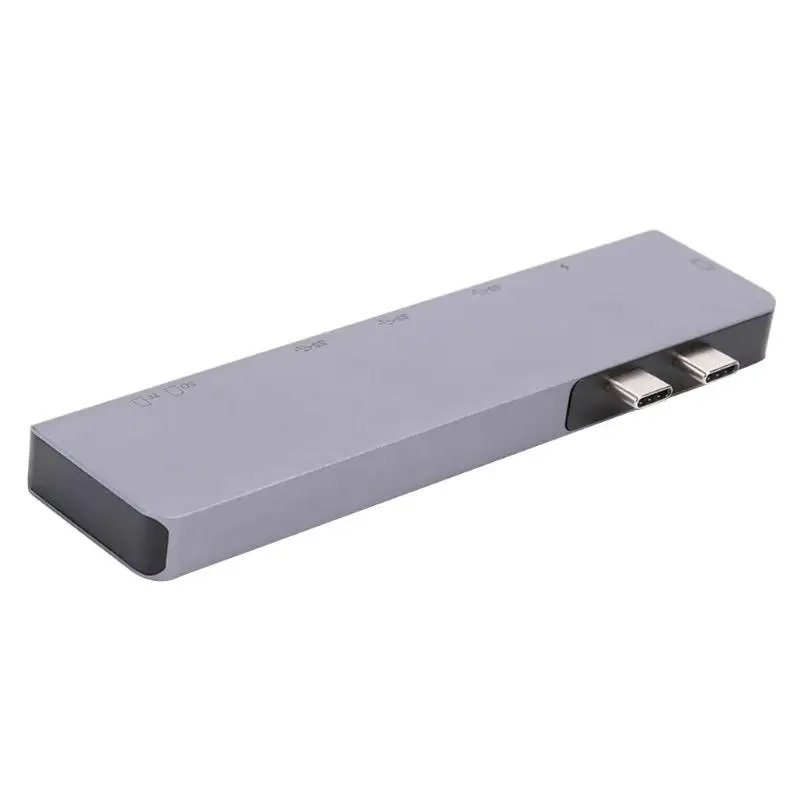 Двойной usb type C конвертер в 4K HDMI USB C USB 3,0 TF карта памяти Встроенный чип-преобразователь Plug and проигрыватель адаптер