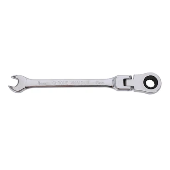 

1PC Flexible Head Ratchet Metric Spanner Open End And Ring Wrenches Tool 8mm