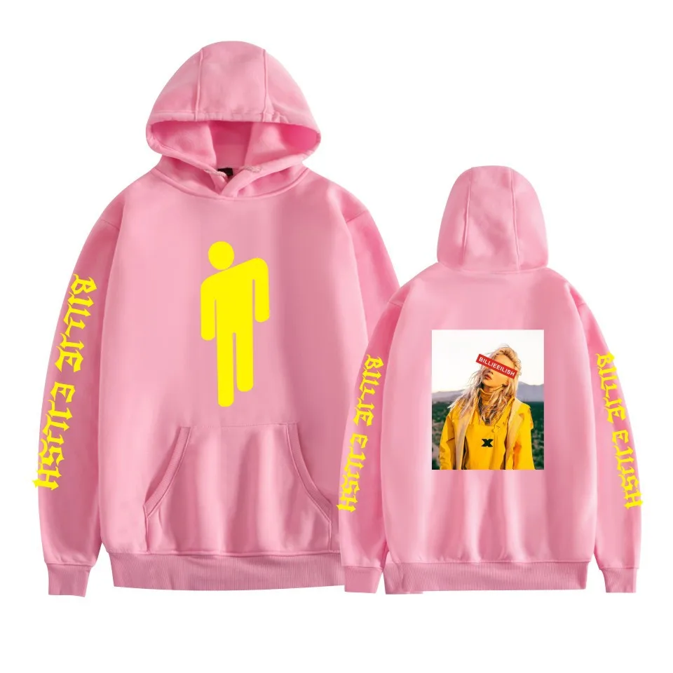 A style 3 Новинка,, худи Billie Eilish с длинным рукавом, одноцветные толстовки с капюшоном,,, повседневные трендовые уличные толстовки - Цвет: A style 3