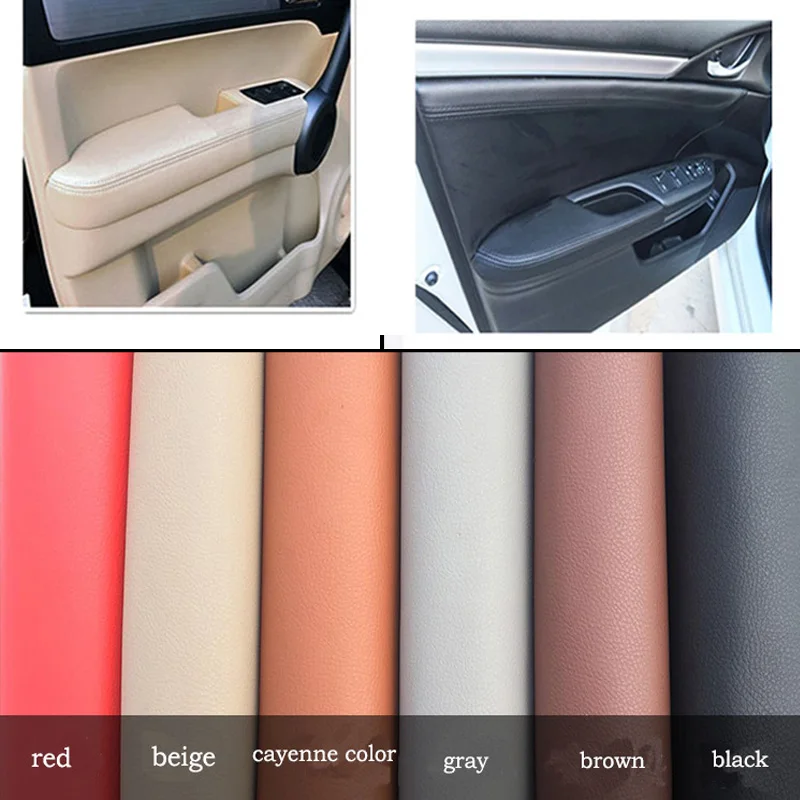 

Car Door Handle Armrest Panel Microfiber Leather Cover only For Honda accord 10th generation 2018s 2019s panel hander Fittings