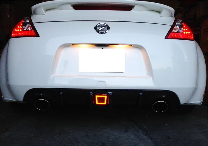 Светодиодный задний противотуманный фонарь для NIssan 370Z 09-16& 13-17 Juke Nismo, светодиодный противотуманный фонарь все в одном, тормоз и резервный фонарь